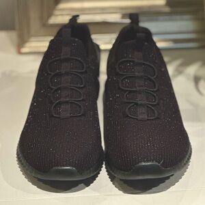 S Sport by Sketchers Charlize Black Sparkling Sneakers size 9